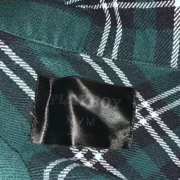 PLAYBOY Green Plaid Utility Jacket - Picture 3 of 5
